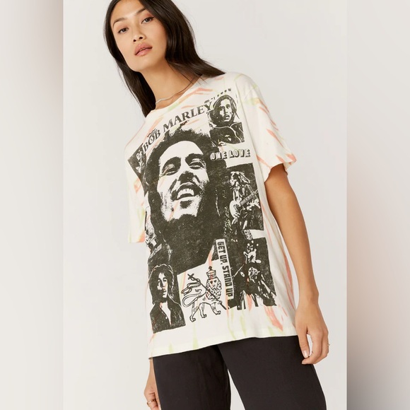 Daydreamer Bob Marley College Weekend Tee Acid Splash Tie Dye - Picture 1 of 7